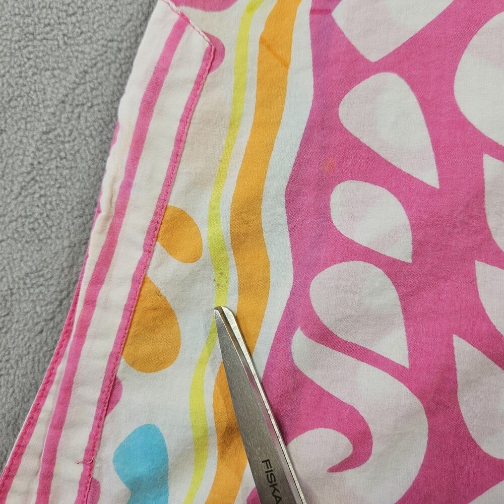 Gretchen Scott Designs Top Womens Size S Pink Orange Ocean Waves Cotton Tunic - Picture 5 of 11